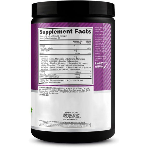 Amino Acid Energy Powder Greenteacoffee Grape Seed Extraction