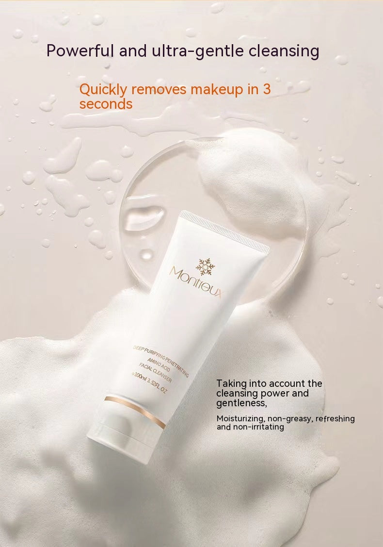 Camellia Amino Acid Oil Control Deep Cleansing Moisturizing Facial Cleanser Improve Pores Mild My Store