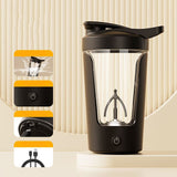400ML 14oz Electric Protein Powder Mixing Cup Automatic Shaker Mixer Shake Bottle Milk Coffee Blender Kettle Fro Gym 1200mAh My Store