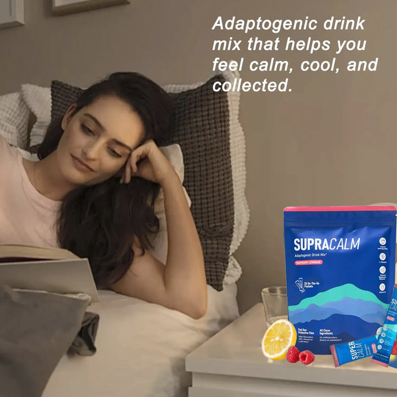 Nello Supercalm Powdered Drink Mix, Raspberry Lemonade, L Theanine, Ksm-66 Ashwagandha, Magnesium Glycinate, Vitamin D 3, Supplements For Relaxation & Focus, No Sugar, Non GMO, On The Go