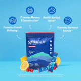 Nello Supercalm Powdered Drink Mix, Raspberry Lemonade, L Theanine, Ksm-66 Ashwagandha, Magnesium Glycinate, Vitamin D 3, Supplements For Relaxation & Focus, No Sugar, Non GMO, On The Go