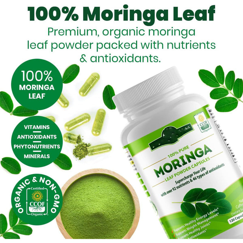 Moringa Capsules Horseradish Tree Capsules 120 Capsules