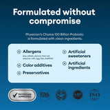 Probiotics 60 Billion CFU  10 Strains  Organic Prebiotics - Immune, Digestive  Gut Health - Supports Occasional Constipation, Diarrhea, Gas & Bloating - For Women & Men - 30ct